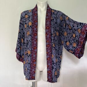 Westport floral paisley kimono top coverup